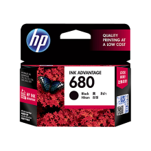 HP 680 Black Original Ink Advantage Cartridge (F6V27AA)