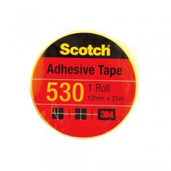 3M Scotch 530 Tape 12mmx25m(1" core)