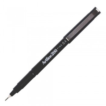 Artline 200 Fineliner Pen - EK-200 0.4mm Black