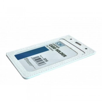 CBE Leather Card Holder 3316 - White (Single Sided ) (Item no: B10-44 W) A1R3B66