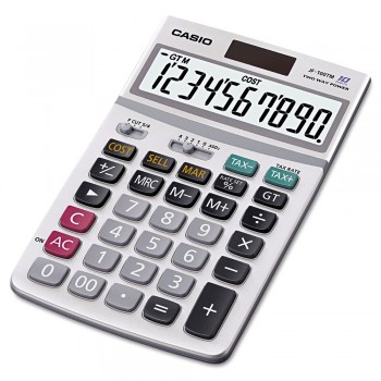 Casio Calculator - 10 Digits, Solar & Battery, Cost/Sell/Margin, Tax Calculation (MS-100TM)