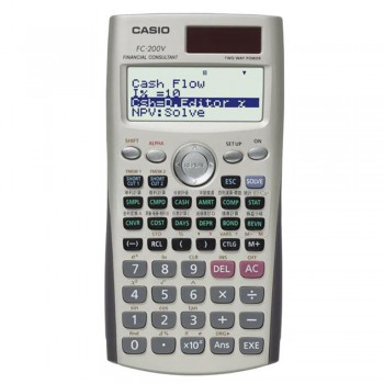 Casio Financial Models Calculator - 10 + 2 Digits, Key rollover (FC-200V)
