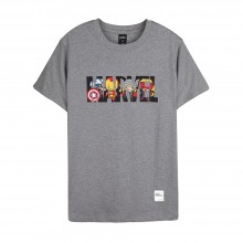 Marvel Kawaii Series Marvel Tee (Gray, Size M)