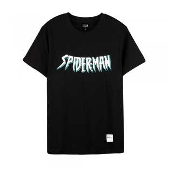 Spider-Man Series Spider Web Tee (Black, Size S)