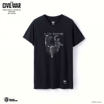 Marvel Captain America: Civil War Tee Attack - Black, Size M (APL-CA3-025)