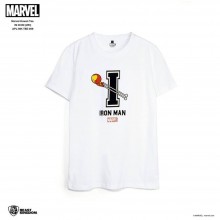 Marvel: Marvel Kawaii Tee Iron Man Icon - White, Size L (APL-MK-TEE-009)