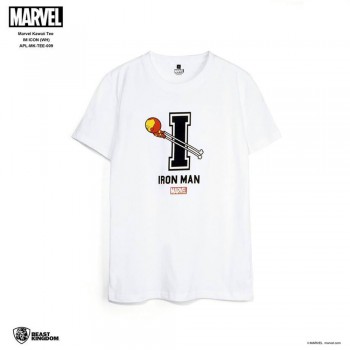 Marvel: Marvel Kawaii Tee Iron Man Icon - White, Size XL (APL-MK-TEE-009)